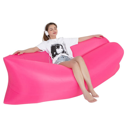 Outdoor Portable Lazy Water Inflatable Sofa Beach Grass Air Bed, Size: 200 x 70cm, 200 x 70cm Sapphire Blue, 200 x 70cm Grass Green, 200 x 70cm Red, 200 x 70cm Yellow, 200 x 70cm Purple, 200 x 70cm Orange, 200 x 70cm Sky Blue, 200 x 70cm Black...
