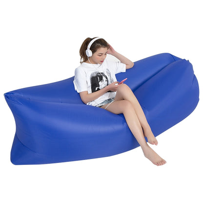 Outdoor Portable Lazy Water Inflatable Sofa Beach Grass Air Bed, Size: 200 x 70cm, 200 x 70cm Grass Green, 200 x 70cm Red, 200 x 70cm Yellow, 200 x 70cm Purple, 200 x 70cm Orange, 200 x 70cm Sky Blue, 200 x 70cm Black, 200 x 70cm Green, 200 x 70cm Pink...
