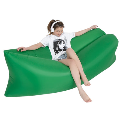 Outdoor Portable Lazy Water Inflatable Sofa Beach Grass Air Bed, Size: 200 x 70cm, 200 x 70cm Sapphire Blue, 200 x 70cm Grass Green, 200 x 70cm Red, 200 x 70cm Yellow, 200 x 70cm Purple, 200 x 70cm Orange, 200 x 70cm Sky Blue, 200 x 70cm Black...