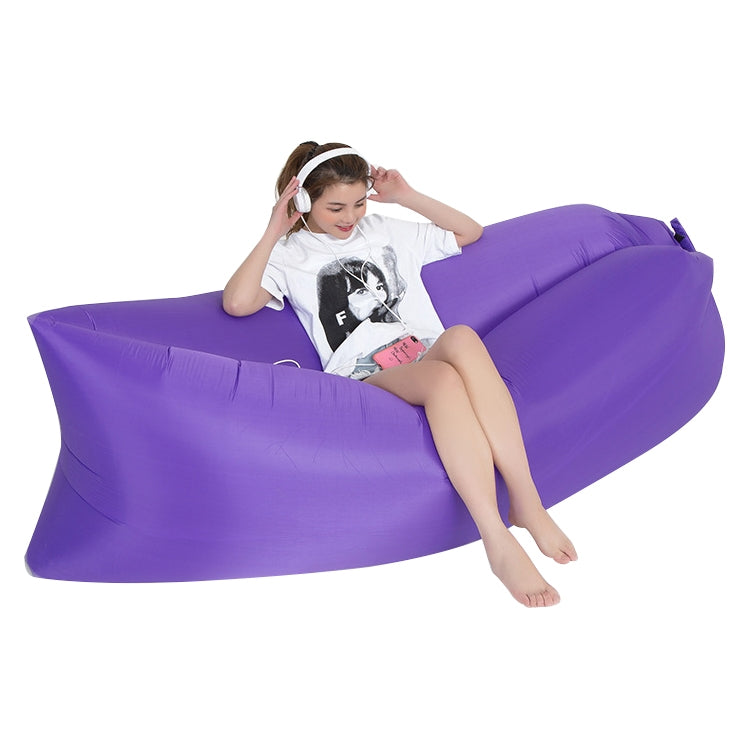 Outdoor Portable Lazy Water Inflatable Sofa Beach Grass Air Bed, Size: 200 x 70cm, 200 x 70cm Sapphire Blue, 200 x 70cm Grass Green, 200 x 70cm Red, 200 x 70cm Yellow, 200 x 70cm Purple, 200 x 70cm Orange, 200 x 70cm Sky Blue, 200 x 70cm Black...