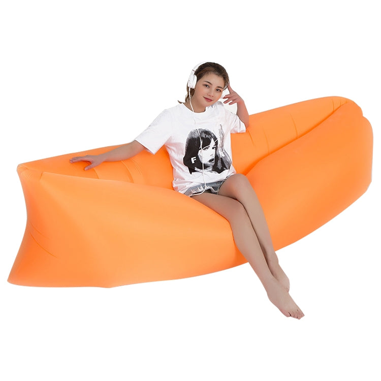 Outdoor Portable Lazy Water Inflatable Sofa Beach Grass Air Bed, Size: 200 x 70cm, 200 x 70cm Sapphire Blue, 200 x 70cm Grass Green, 200 x 70cm Red, 200 x 70cm Yellow, 200 x 70cm Purple, 200 x 70cm Orange, 200 x 70cm Sky Blue, 200 x 70cm Black...