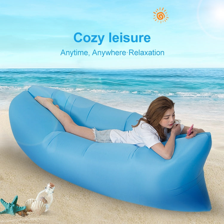 Outdoor Portable Lazy Water Inflatable Sofa Beach Grass Air Bed, Size: 200 x 70cm, 200 x 70cm Sapphire Blue, 200 x 70cm Grass Green, 200 x 70cm Red, 200 x 70cm Yellow, 200 x 70cm Purple, 200 x 70cm Orange, 200 x 70cm Sky Blue, 200 x 70cm Black...