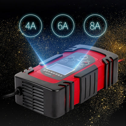 DEMUDA DC-80 Car Battery Charger 12V/24V Intelligent Pulse Repair Type Lead-acid Battery, AU Plug, US Plug, EU Plug, JP Plug, UK Plug