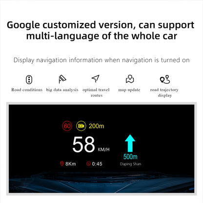T1 5.1 inch Car HUD Head-up Display Overspeed Alarm / Remaining Battery Percentage Display for Tesla Model 3 / Y, T1  HUD