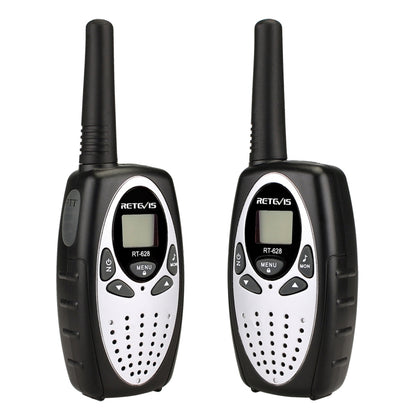 1 Pair RETEVIS RT628 0.5W EU Frequency 446MHz 8CHS Handheld Children Walkie Talkie, RT628(White), RT628(Red), RT628(Black)