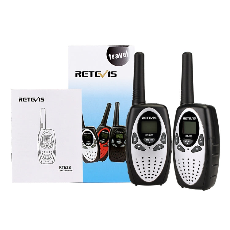 1 Pair RETEVIS RT628 0.5W EU Frequency 446MHz 8CHS Handheld Children Walkie Talkie, RT628(White), RT628(Red), RT628(Black)
