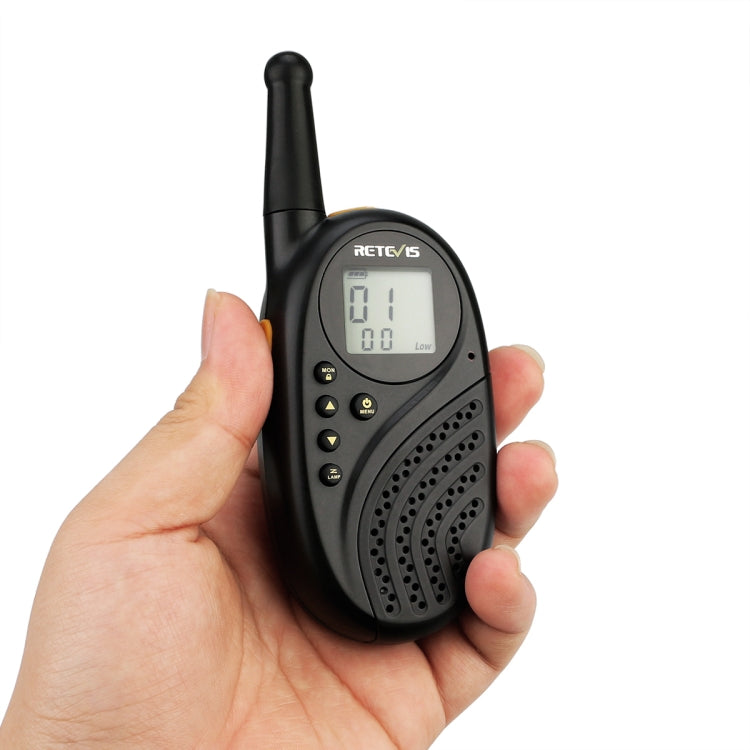 1 Pair RETEVIS RT35 0.5W US Frequency 462.550-467.7125MHz 22CH Handheld Children Walkie Talkie, RT35 US Frequency(Black), RT35 US Frequency(Blue)