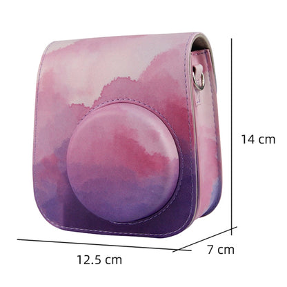 Painted Series Camera Bag with Shoulder Strap for Fujifilm Instax mini 11, For Fujifilm Instax mini 11(Fantasy Cloud), For Fujifilm Instax mini 11(Blue Pastel), For Fujifilm Instax mini 11(Oil Paint), For Fujifilm Instax mini 11(Shining Starry Sky)...