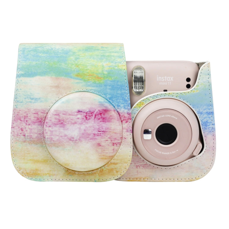Painted Series Camera Bag with Shoulder Strap for Fujifilm Instax mini 11, For Fujifilm Instax mini 11(Fantasy Cloud), For Fujifilm Instax mini 11(Blue Pastel), For Fujifilm Instax mini 11(Oil Paint), For Fujifilm Instax mini 11(Shining Starry Sky)...