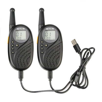 1 Pair RETEVIS RT-35 0.5W US Frequency 462.550-467.7125MHz 22CHS Children Handheld Walkie Talkie, RT-35,US Frequency(Black), RT-35,US Frequency(Blue)