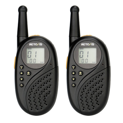 1 Pair RETEVIS RT-35 0.5W US Frequency 462.550-467.7125MHz 22CHS Children Handheld Walkie Talkie, RT-35,US Frequency(Black), RT-35,US Frequency(Blue)