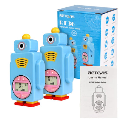 1 Pair RETEVIS RT36 US Frequency 462.5625-467.7125MHz 14CHS Children Handheld Walkie Talkie, US Plug, RT36