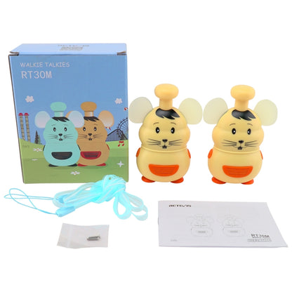 1 Pair RETEVIS RT30M 0.5W US Frequency FRS467 1CH Mouse Shape Children Handheld Walkie Talkie, RT30M,US Frequency