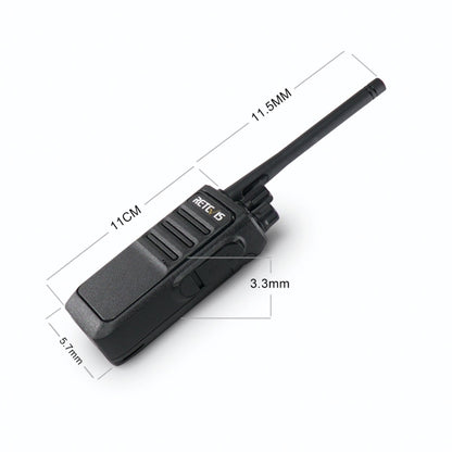 1 Pair RETEVIS RT17 2W 16CHS FRS Two Way Radio Handheld Walkie Talkie, US Plug, RT17