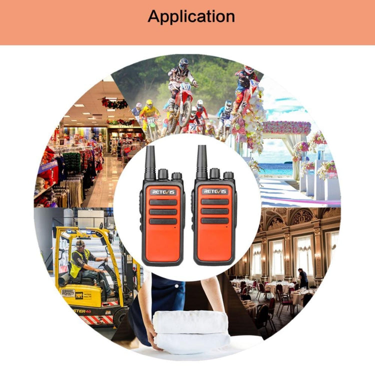 1 Pair RETEVIS RT66 16CHS FRS License-free Two Way Radio Handheld Walkie Talkie, US Plug, RT66, US Plug
