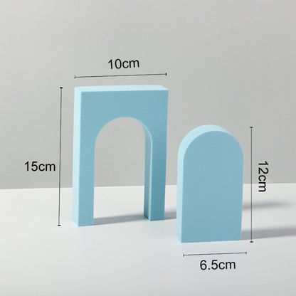 Geometric Cube Solid Color Photography Photo Background Table Shooting Foam Props, Cuboid Doo, 10 x 6cm Cylinder, 7.6 x 6cm Cylinder, Round Combo Kits, 18 x 2cm Hexagon, 2 x Triangles Combo Kits, 7cm Round Ball + 5cm Round Ball, 7 x 7 x 6cm Cuboid