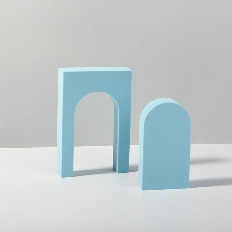 Geometric Cube Solid Color Photography Photo Background Table Shooting Foam Props, 10 x 6cm Cylinder, Cuboid Doo, 7.6 x 6cm Cylinder, Cuboid Door Combo Kits