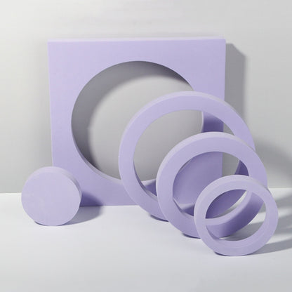 Geometric Cube Solid Color Photography Photo Background Table Shooting Foam Props, 7cm Round Ball + 5cm Round Ball, Round Combo Kits, 2 x Triangles Combo Kits, 7 x 7 x 6cm Cuboid, 18 x 2cm Hexagon, Cube Embedded Combo Kits, 2 x Door Combo Kits         ...