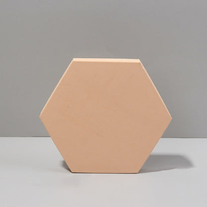 Geometric Cube Solid Color Photography Photo Background Table Shooting Foam Props, 7.6 x 6cm Cylinder, Round Combo Kits, 18 x 2cm Hexagon, Cuboid Door Combo Kits