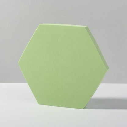 Geometric Cube Solid Color Photography Photo Background Table Shooting Foam Props, 7.6 x 6cm Cylinder, Round Combo Kits, 18 x 2cm Hexagon, Cuboid Door Combo Kits