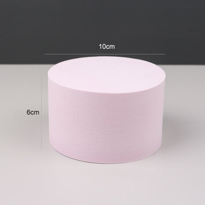 Geometric Cube Solid Color Photography Photo Background Table Shooting Foam Props, 10 x 6cm Cylinder, Cuboid Doo, 7.6 x 6cm Cylinder, Cuboid Door Combo Kits