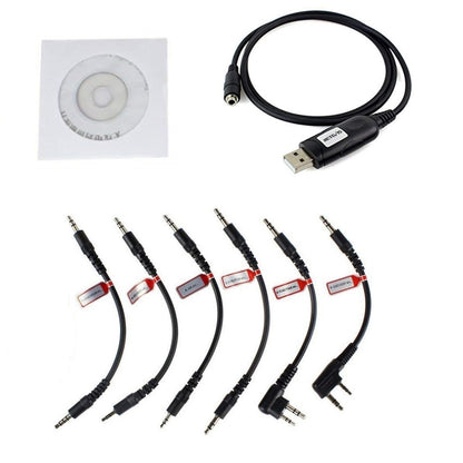 RETEVIS C9002 6 In 1 USB Program Programming Cable Adapter Write Frequency Line Set, C9002