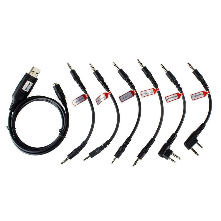 RETEVIS C9002 6 In 1 USB Program Programming Cable Adapter Write Frequency Line Set, C9002