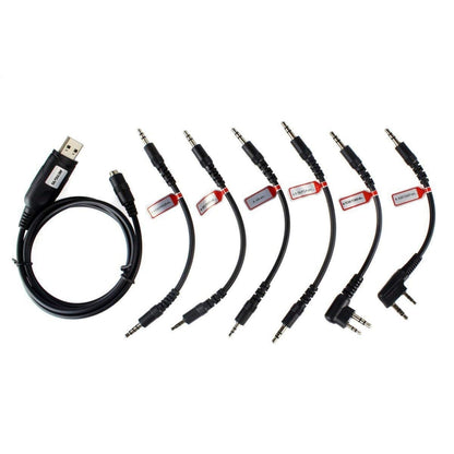 RETEVIS C9002 6 In 1 USB Program Programming Cable Adapter Write Frequency Line Set, C9002
