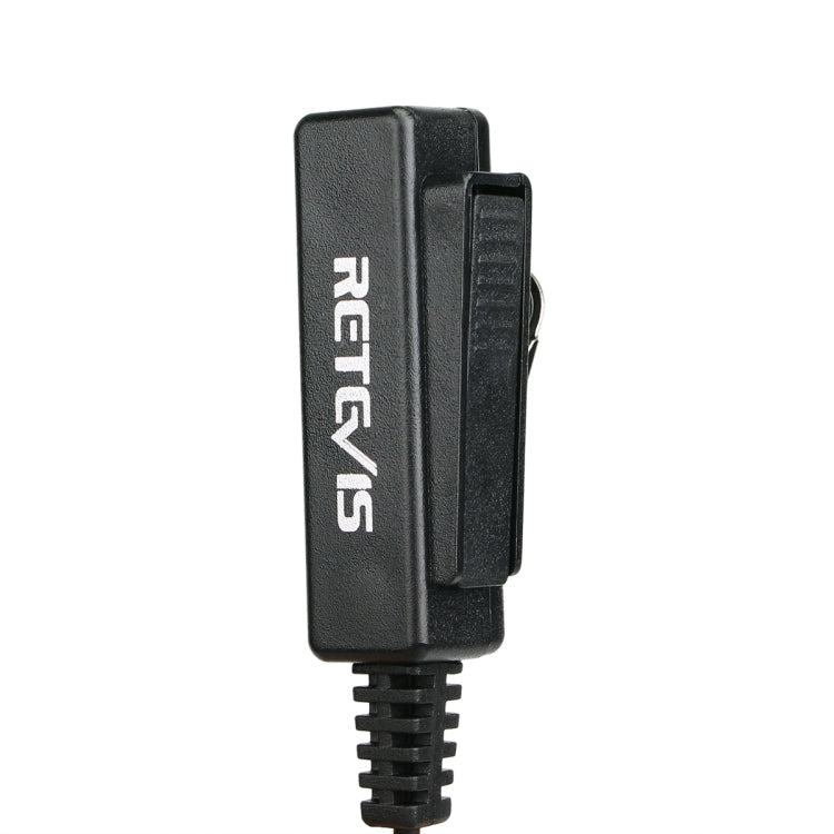 RETEVIS M 2 Pin Long Clip Air Guide Covert Acoustic Tube Earpiece Speaker Microphone, M Long Clip