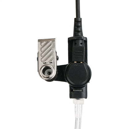 RETEVIS M 2 Pin Long Clip Air Guide Covert Acoustic Tube Earpiece Speaker Microphone, M Long Clip