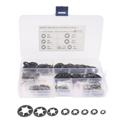 A5707 280 PCS Torx Bearing Clamp Retaining Ring Manganese Steel Quick Speed Locking Washer, A5707