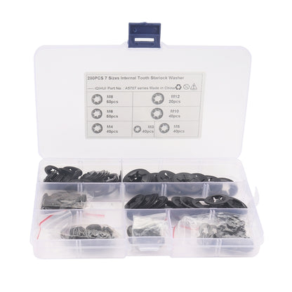 A5707 280 PCS Torx Bearing Clamp Retaining Ring Manganese Steel Quick Speed Locking Washer, A5707