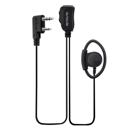 RETEVIS EEK012 Adjustable Contour High Volume K-head Double-needle D-type Ear Hook for H-777/RT-5R/RT1/RT2/RT5 /888s/UV5R, EEK012
