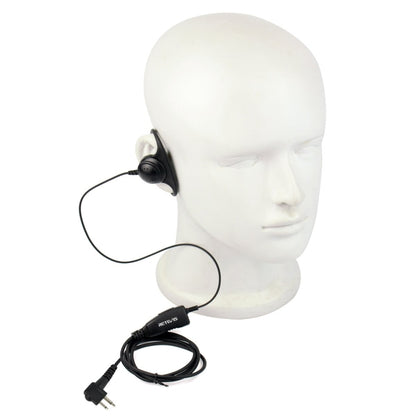 RETEVIS R-122 2 Pin D Shape Soft Ear Hook Earphone Microphone for Motorola GP68/GP88/GP300/2000/CT150/P040, R-122