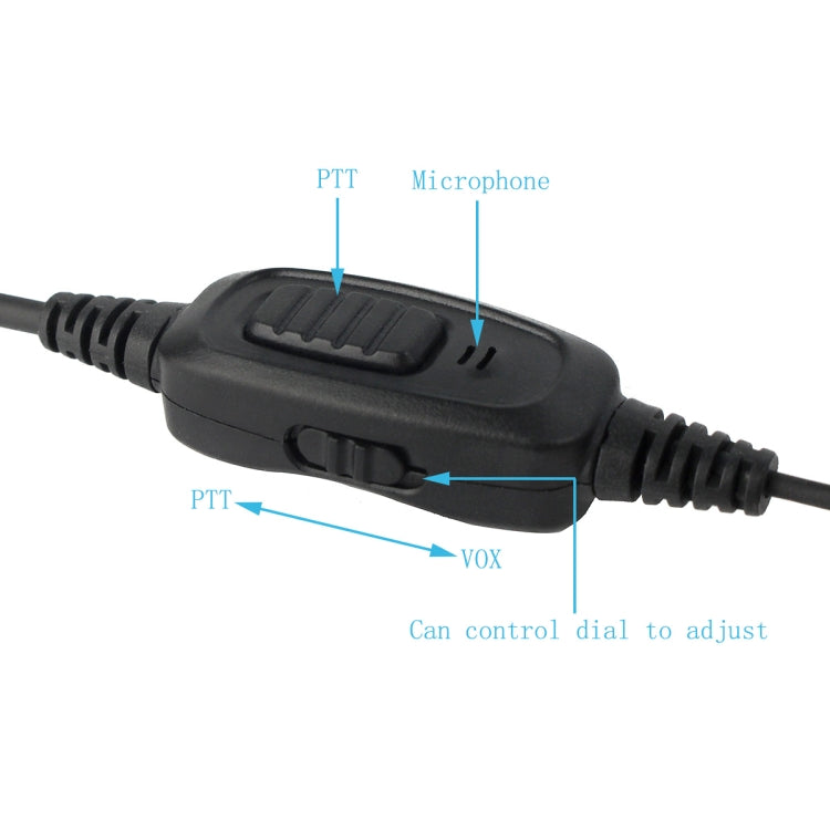 RETEVIS R-112 PTT / VOX Covert Acoustic Tube Earphone Microphone for H-777/RT-5R/RT1/RT2/RT5, R-112