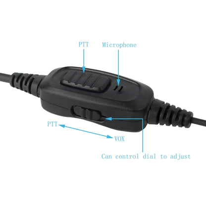 RETEVIS R-112 PTT / VOX Covert Acoustic Tube Earphone Microphone for H-777/RT-5R/RT1/RT2/RT5, R-112