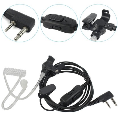 RETEVIS R-112 PTT / VOX Covert Acoustic Tube Earphone Microphone for H-777/RT-5R/RT1/RT2/RT5, R-112