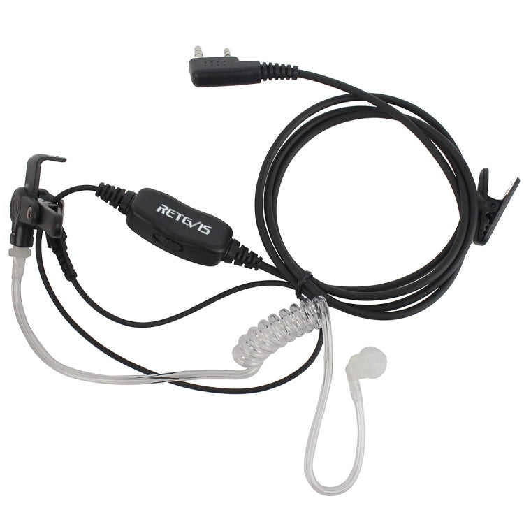 RETEVIS R-112 PTT / VOX Covert Acoustic Tube Earphone Microphone for H-777/RT-5R/RT1/RT2/RT5, R-112
