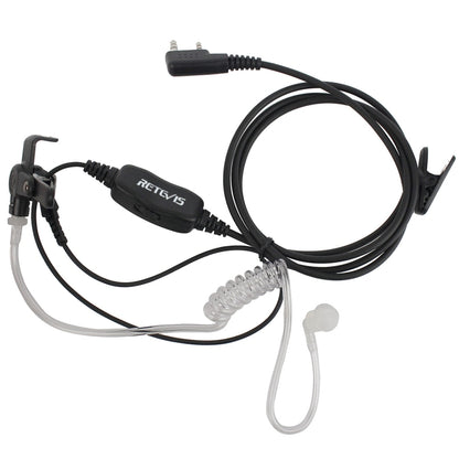 RETEVIS R-112 PTT / VOX Covert Acoustic Tube Earphone Microphone for H-777/RT-5R/RT1/RT2/RT5, R-112