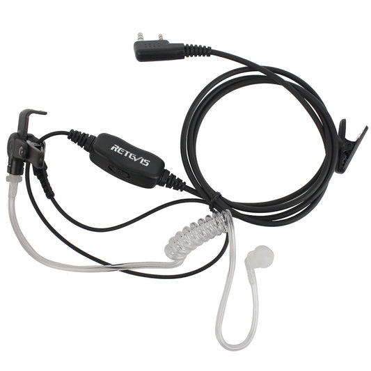 RETEVIS R-112 PTT / VOX Covert Acoustic Tube Earphone Microphone for H-777/RT-5R/RT1/RT2/RT5, R-112