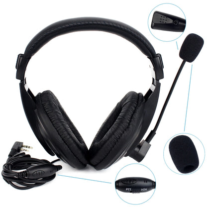 RETEVIS R-114 2 Pin K Head VOX Headset  Earphone Microphone, R-114