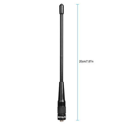 RETEVIS RHD-701 136-174+400-480MHz SMA-F Female Dual Band Antenna for H-777/RT5/RT6/RT7/RT-5R/888s, RHD-701