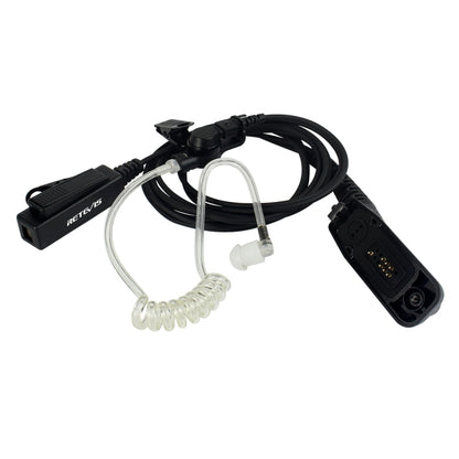 RETEVIS R-1M21 Two-wire Large PTT Acoustic Tube Earphone Microphone for Motorola XPR6000/XPR6550/DP4800/DP4801, R-1M21