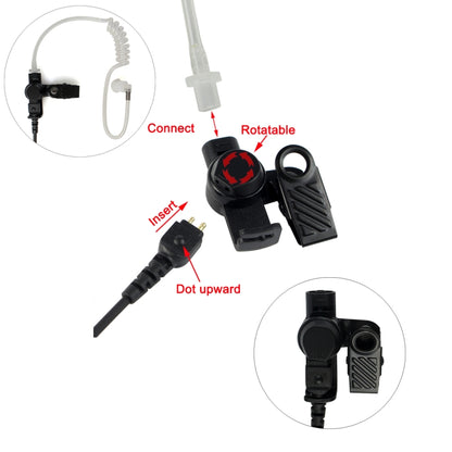 RETEVIS C9049A 3.5mm Audio Plug Only Surveillance Air Tube Earphone, C9049A