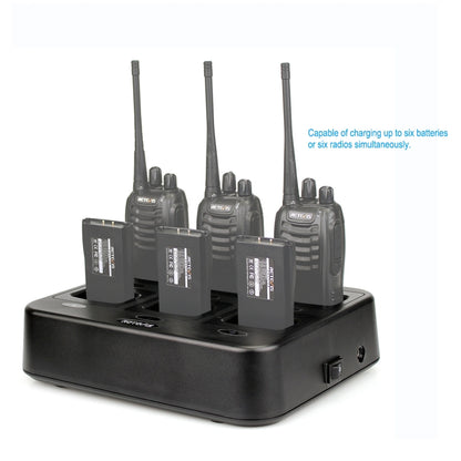 RETEVIS RTC777 Six-Way Walkie Talkie Charger for Retevis H777,, RTC777 US Plug, RTC777 EU Plug, RTC777 UK Plug, RTC777 AU Plug