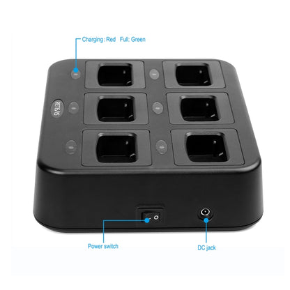 RETEVIS RTC777 Six-Way Walkie Talkie Charger for Retevis H777,, RTC777 US Plug, RTC777 EU Plug, RTC777 UK Plug, RTC777 AU Plug