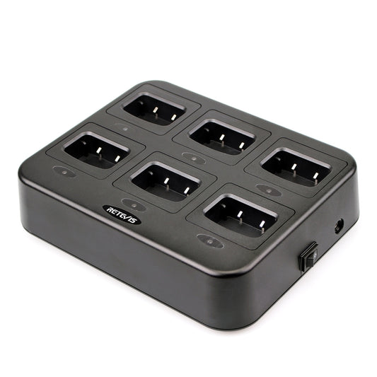 RETEVIS RTC777 Six-Way Walkie Talkie Charger for Retevis H777,, RTC777 US Plug, RTC777 EU Plug, RTC777 UK Plug, RTC777 AU Plug