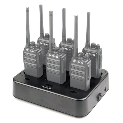 RETEVIS RTC21 Multi-function Six-Way Walkie Talkie Charger for Retevis RT21/RT24,, RTC21 EU Plug, RTC21 US Plug