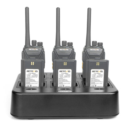 RETEVIS RTC27 Multi-function Six-Way Walkie Talkie Charger for Retevis RT27,, RTC27 EU Plug, RTC27 US Plug