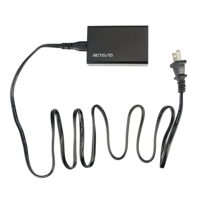 RETEVIS RTC501 40W / 8A 5 Ports USB Multi-function Charger Desktop Charging Station for H-777/RT27/RT7/RT22/H-777S, RTC501